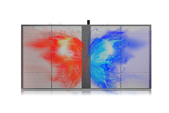 Hoge helderheid Indoor Outdoor SMD P2.84 P20 Full Color Video Wall Glass LED Mesh