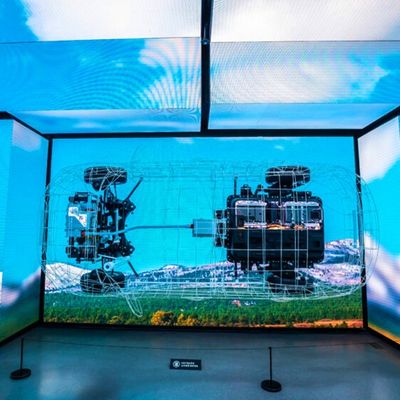 3840hz 3D meeslepende gebogen LED-videomuur P1.57 P1.87 P2 Virtual