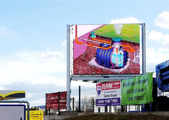 Openluchtp10mm bevestigde Installatie 800x1200mm Waterdichte LEIDENE van het aluminiumkabinet Vertoning voor Buitenstraat Geleide Vertoning