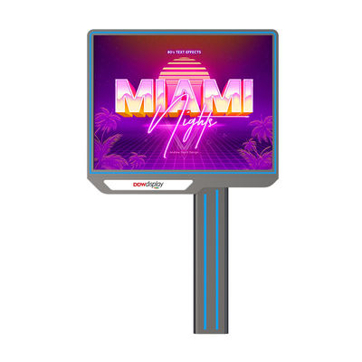 Op maat gemaakt IP65 waterdicht p6 8000nits reclame display outdoor led billboard 4G systeem met HDMI