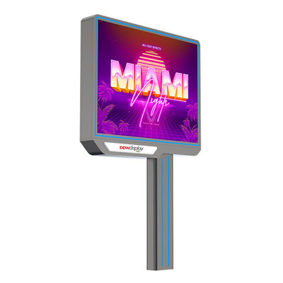 Op maat gemaakt IP65 waterdicht p6 8000nits reclame display outdoor led billboard 4G systeem met HDMI