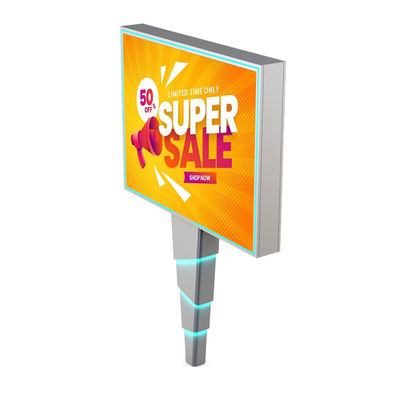 Eenvoudige installatie 8000nits IP65 p6 staal buiten led digitale billboard advertentie borden