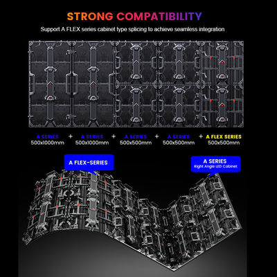 P3.91 LED-scherm met 50/60hz-frequentie en 800 cd/m2 helderheid
