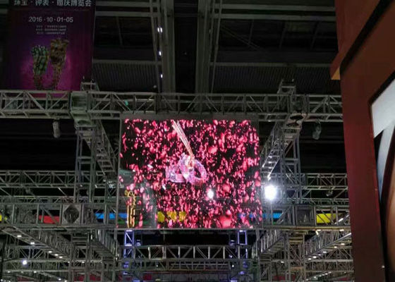 Van het binnen Transparante LEIDENE van P10 Video de Muur Lichtgewicht 9216 Dos Vertoningsglas/Sqm