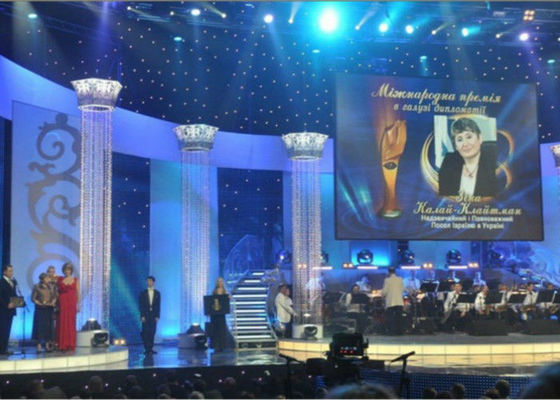 Van het ultrahelderheids LEIDENE de Achtergrond Flexibele LEIDENE het Schermstadium Gordijnvertoning P4.8mm