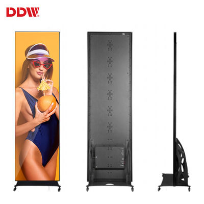 Digitale video-reclame LED-spiegelscherm Indoor ultradunne draagbare P1.75 P2 P2.5