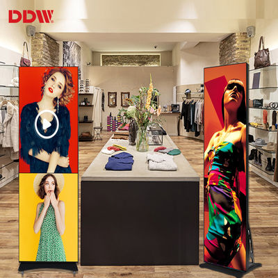 Digitale video-reclame LED-spiegelscherm Indoor ultradunne draagbare P1.75 P2 P2.5