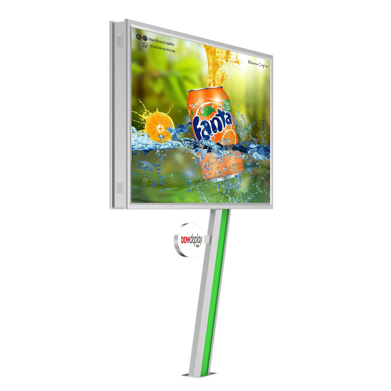 Gemakkelijk te installeren digitaal scherm 8000nits IP65 P6 6mm pixel pitch staal led scherm billboard buiten advertenties